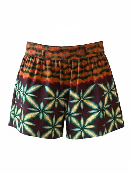Ulla Johnson Pants - Ulla Johnson Multicolor Floral High-Waist Shorts